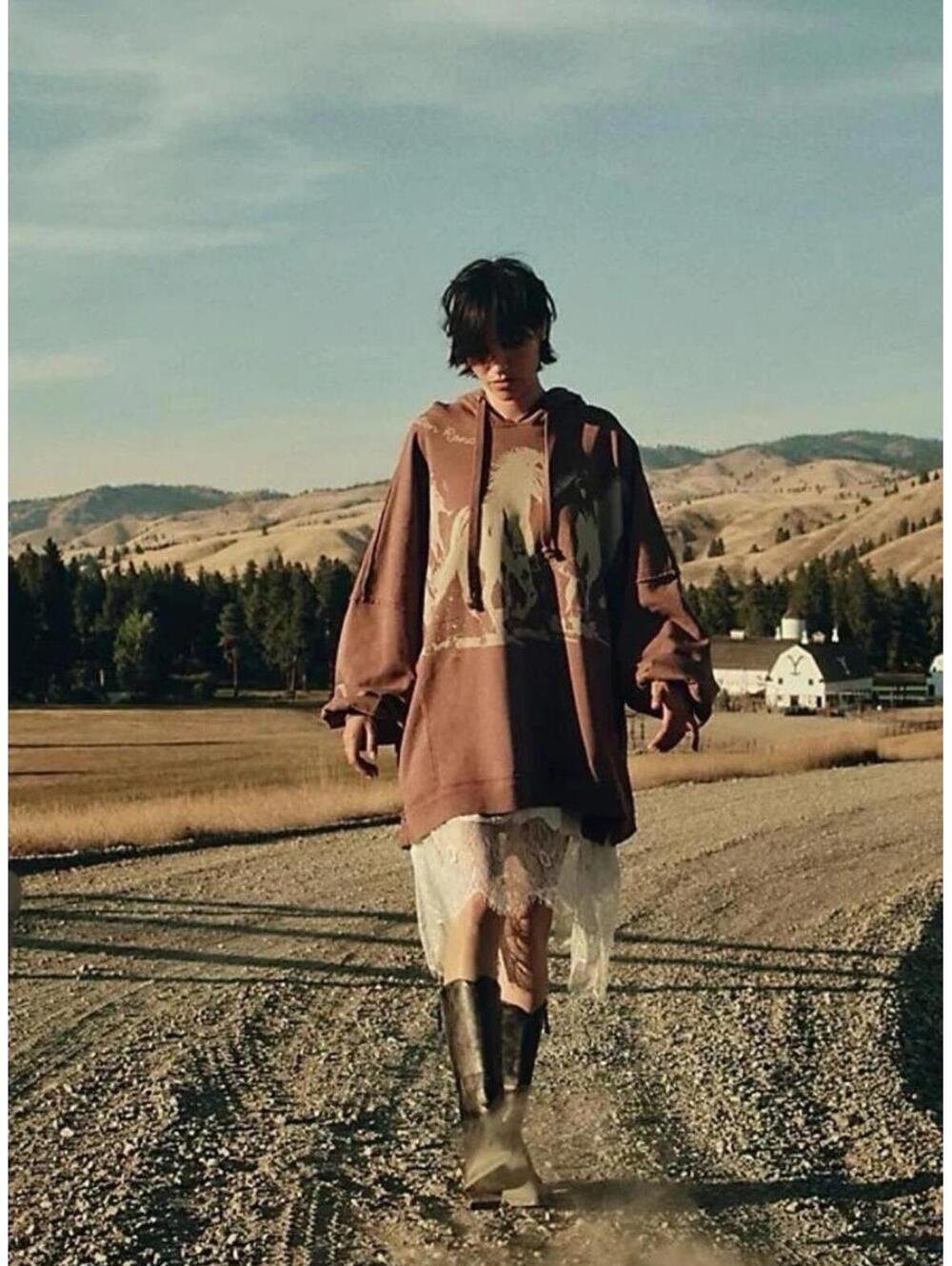 We The Free Yellowstone Horse Print Hoodie (S)